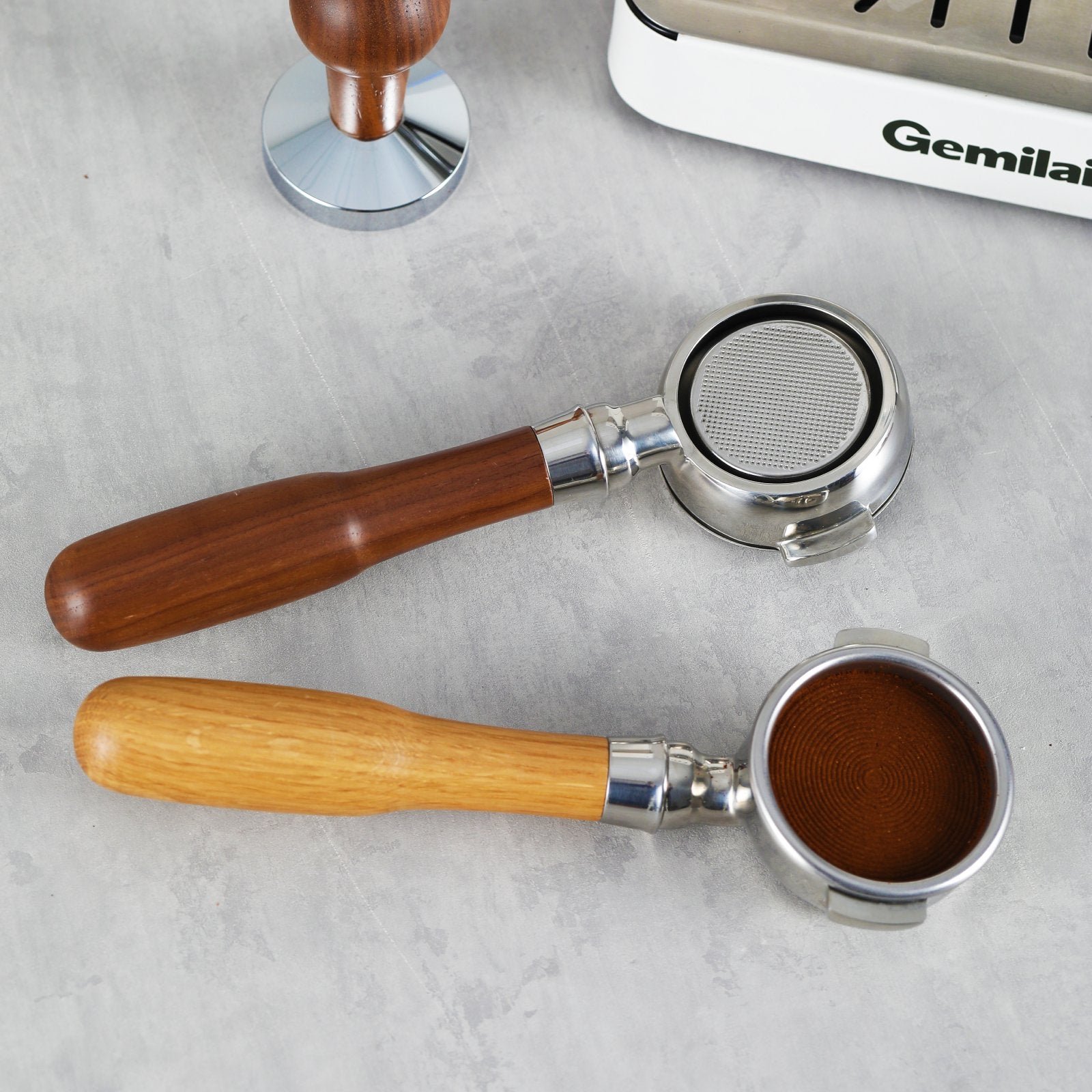 58mm Bottomless Portafilter, 2 Ears with Double Cup Filter Basket - Image 8