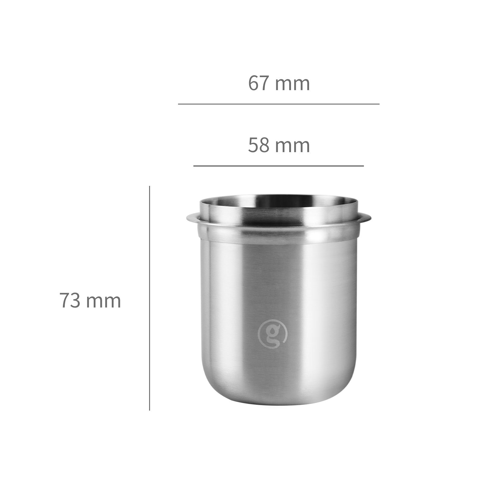 58mm Stainless Steel Dosing Cup for G9010B Coffee Grinder - Image 5